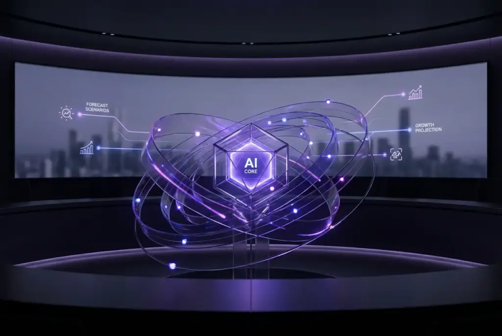 image 1 of AI growth consultancy service page of AI automation agency UK