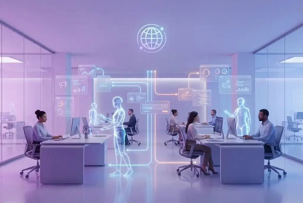Image 1 of workflow automation service page of AI automation agency UK