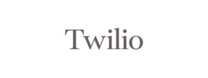 Elegant Twilio Wordmark on Transparent Canvas