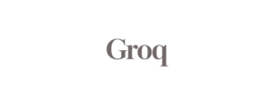 Groq Serif Wordmark on Transparent Banner